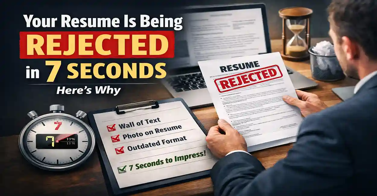 CV rejeté avec un chronomètre de 7 secondes, candidat déçu devant son ordinateur